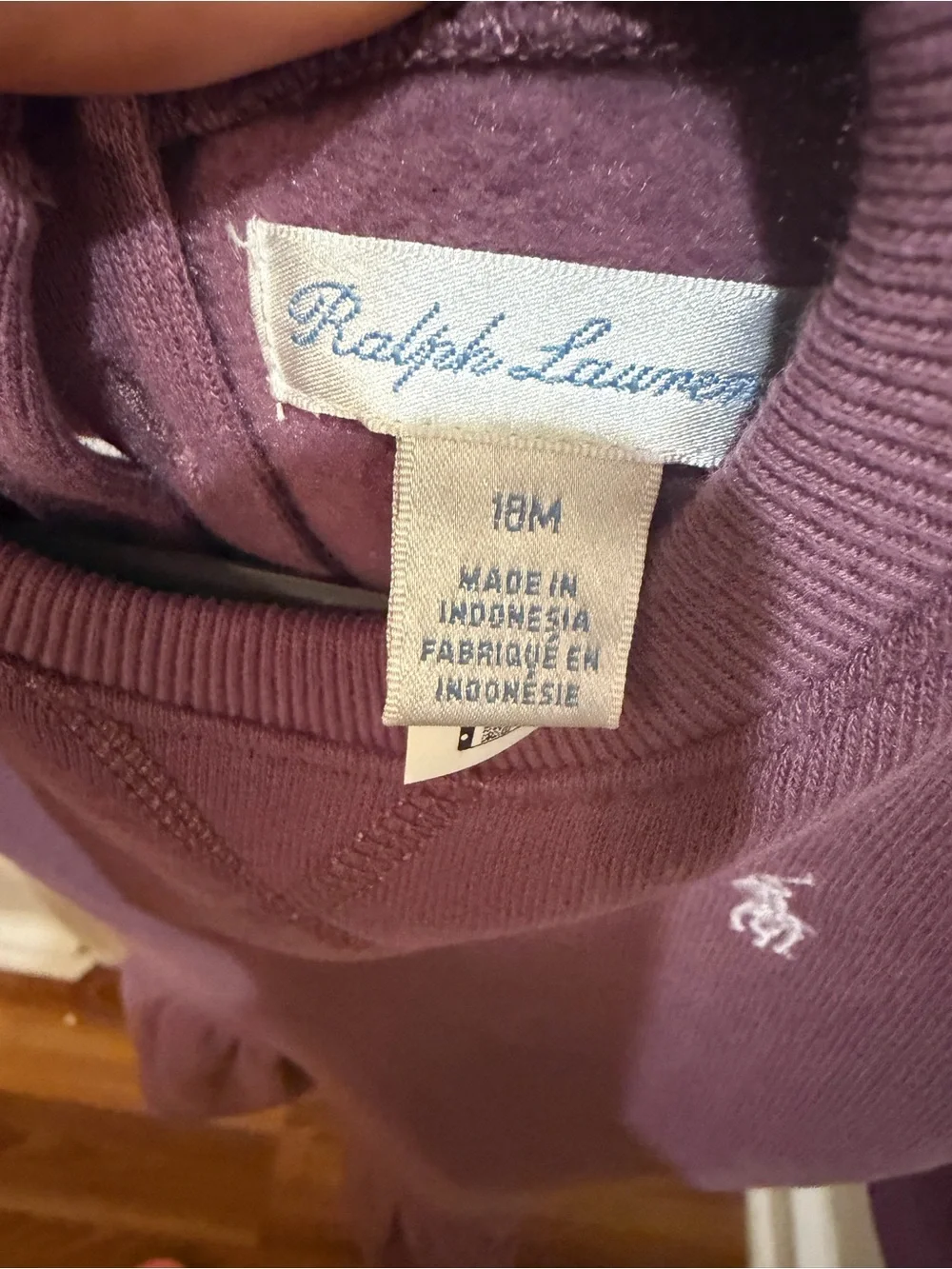 Ralph Lauren Girls' Mauve Ruffle-Hem Sweatshirt Dress